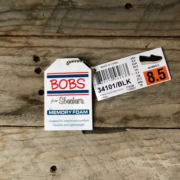 Sketchers Bob Wedge Canvas Shoe - Picture 6 of 6